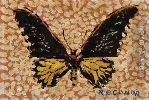 Butterfly Oil Painting - Roderic O'Conor