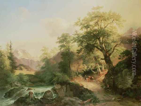 Forest near Vienna Oil Painting - Joseph Hoger