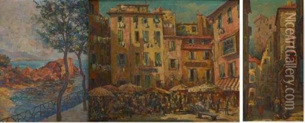 Vues Des Environs De Nice Oil Painting - Berroni Van Der Gheynst