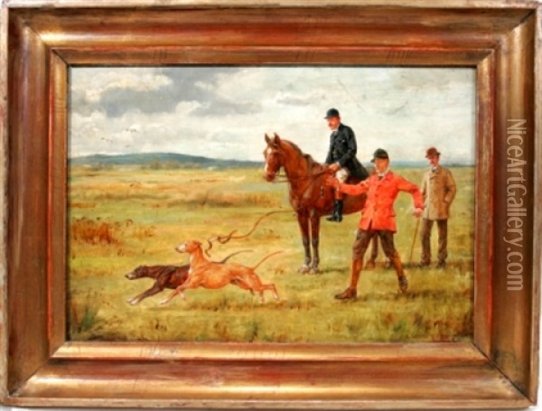 Hunt Scene Oil Painting - George Goodwin Kilburne