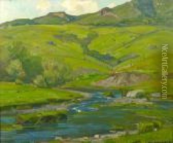 Rushing Onward Oil Painting - William Wendt