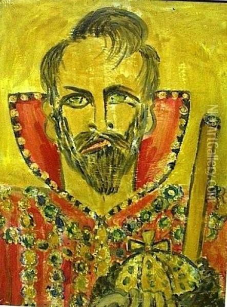 Portrait Du Tsar Oil Painting - Isaac Mintchine