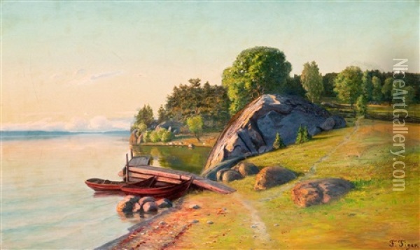 Summer Idyll Oil Painting - Franz Tiger