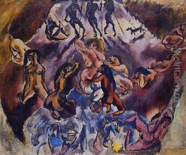 Reunion Infernale Oil Painting - Jules Pascin