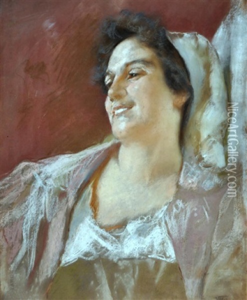 Ritratto Di Donna Oil Painting - Vincenzo Volpe