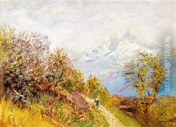 Spring In The High Tatras Oil Painting - Laszlo Mednyanszky