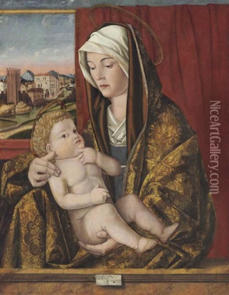 The Madonna And Child Oil Painting -  Pasqualino da Venezia