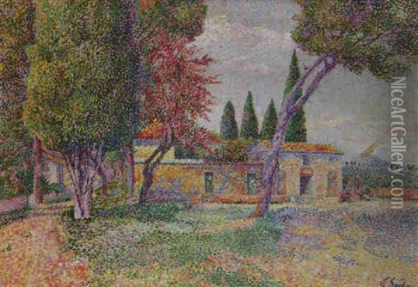 Paysage Provencal Oil Painting - Louis Gaidan