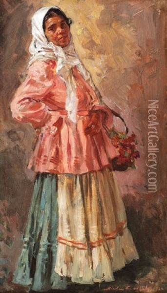 Florareasa Oil Painting - Nicolae Vermont