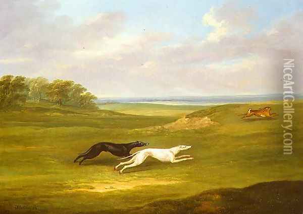 Running, a Coursing Scene, 1816 Oil Painting - John Nost Sartorius