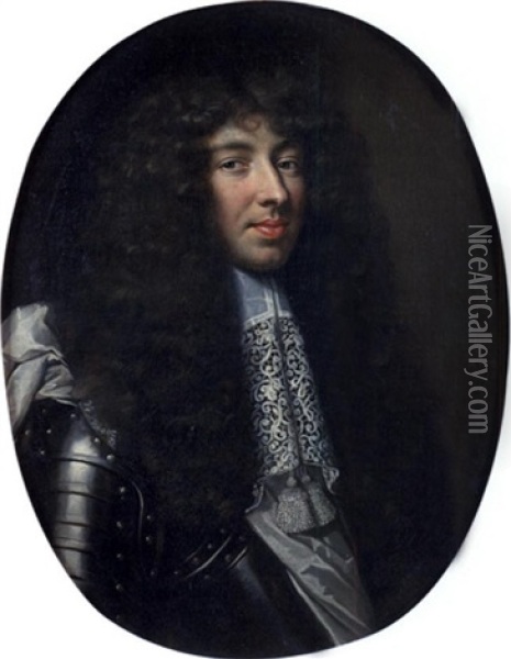 Portrait Du Grand Conde (?) Oil Painting - Justus van (Verus ab) Egmont