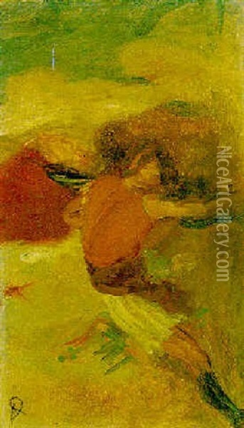 Etude Pour La Fille De Jephte Oil Painting - Edgar Degas