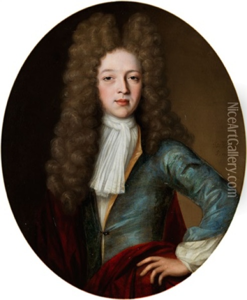 Portraitbildnis Eines Jungen Adeligen Oil Painting - Jan (Johannes) Verelst