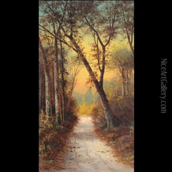 Through The Woods Oil Painting - Astley David Middleton Cooper