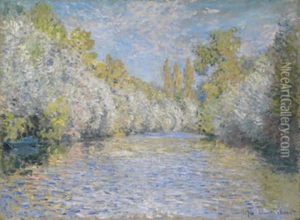 L'yerres Pres De Montgeron Oil Painting - Claude Monet