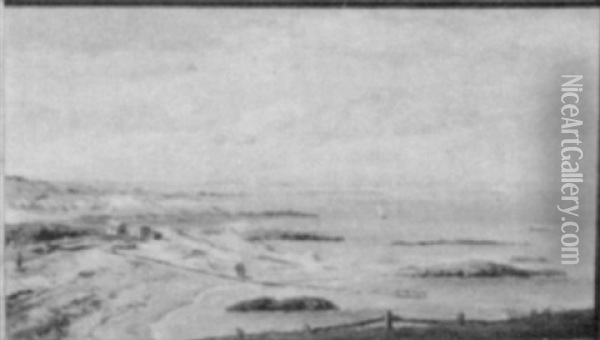 South Shore From Kimball's Oil Painting - Frank Henry Shapleigh