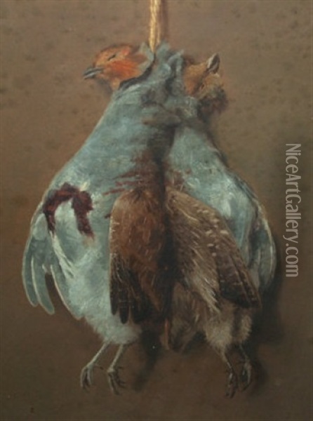 Brace Of Partridges Oil Painting - Thomas Stothard