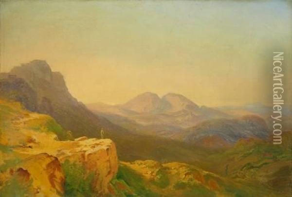 Blick Auf Die Mammellen Oil Painting - Carl Morgenstern