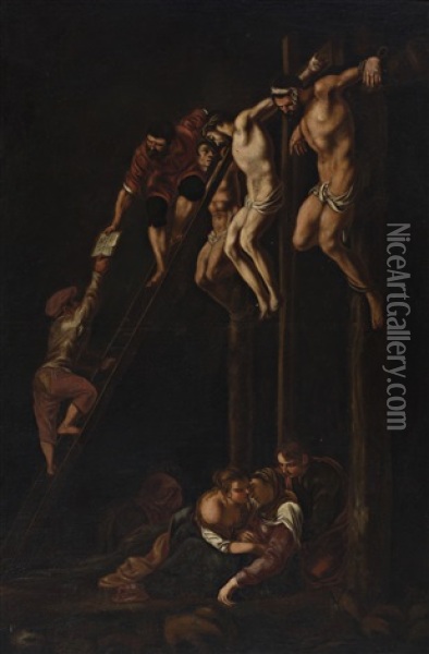 Crucifixion (collab. With Studio) Oil Painting - Pedro Orrente