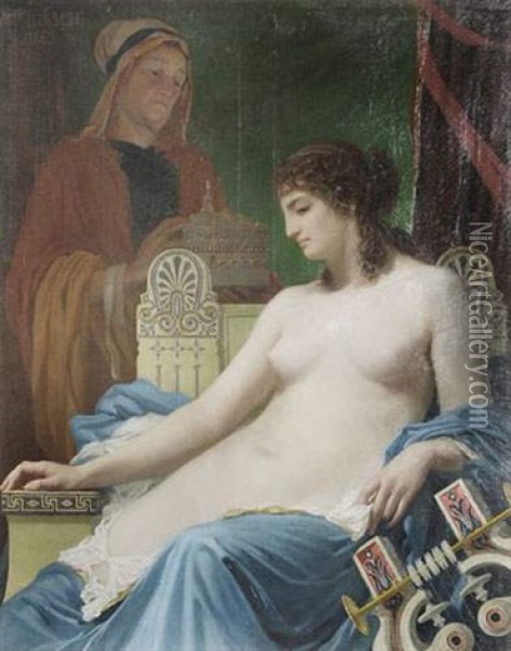 Le Tepidarium Oil Painting - Auguste-Alexandre Hirsch