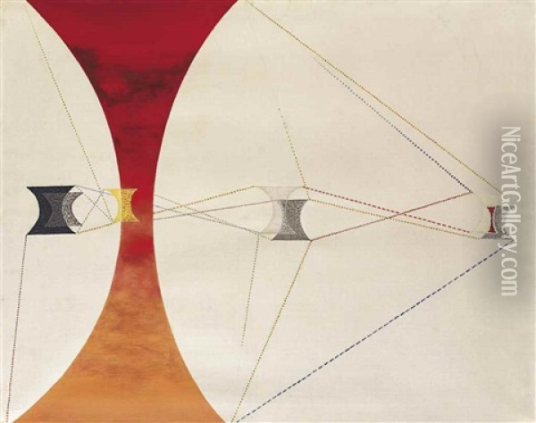 Ch 14b Variation Of A Rh Picture Oil Painting - Laszlo Moholy-Nagy
