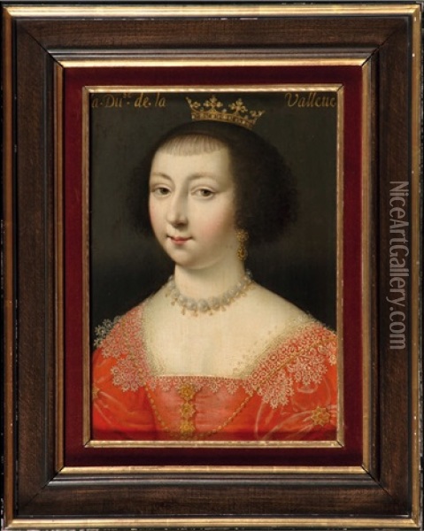 Portrait De La Duchesse Catherine De La Valette Oil Painting - Francois Clouet