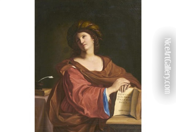 The Samian Sibyl Oil Painting -  Guercino