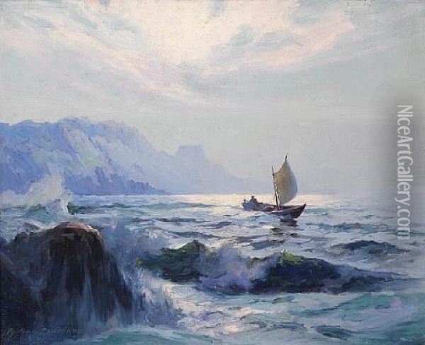 Prince William Sound, Alaska Oil Painting - Sydney Mortimer Laurence