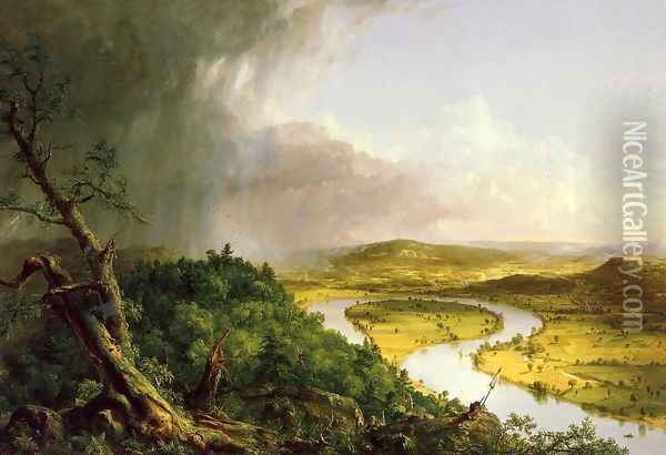 The Oxbow Oil Painting - Thomas Cole