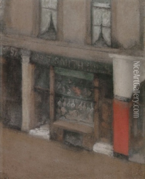 Shop In Chelsea Oil Painting - Paul Fordyce Maitland