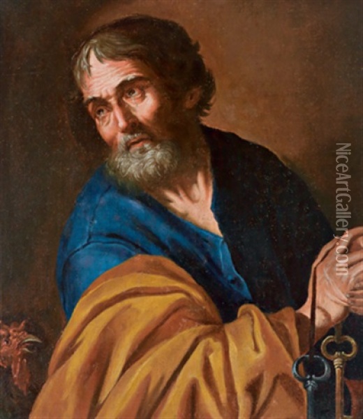 Der Apostel Petrus Oil Painting - Joachim von Sandrart the Elder