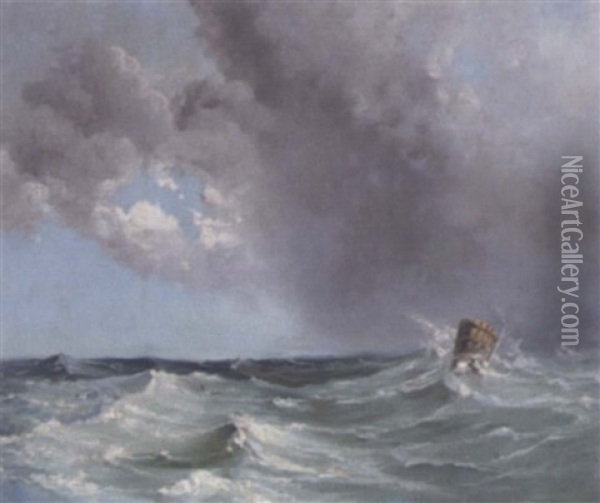 Marinestuck Oil Painting - Adolf Pirsch