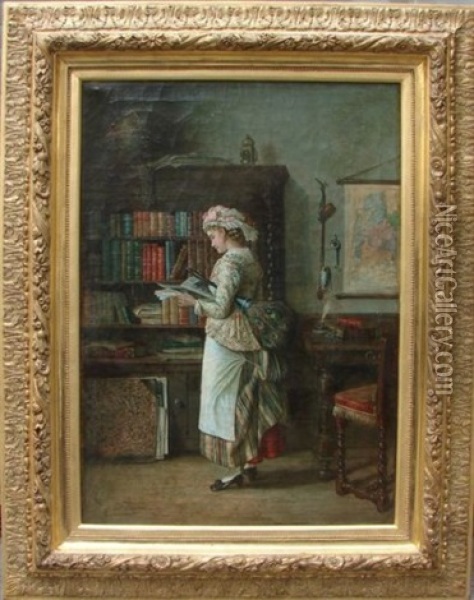 Jeune Fille A La Lecture Oil Painting - John D. Stevens