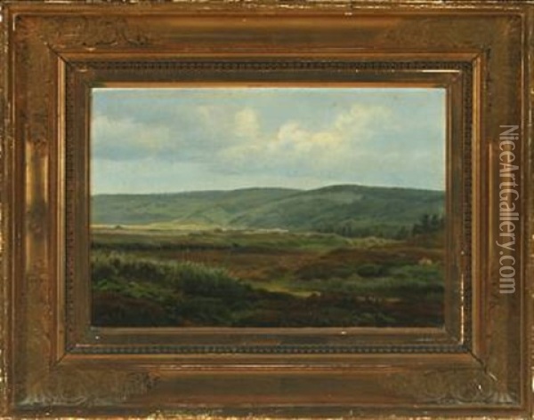 View From Svinklov Oil Painting - Harald Frederick Foss