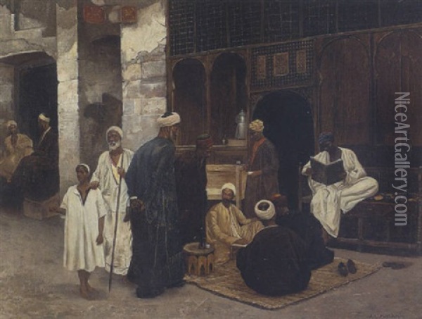 Orientalischer Basar Oil Painting - Leopold Alphons Mielich