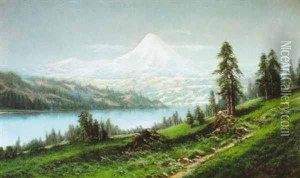 Mount Hood, Oregon Oil Painting - Ransom Gillet Holdredge