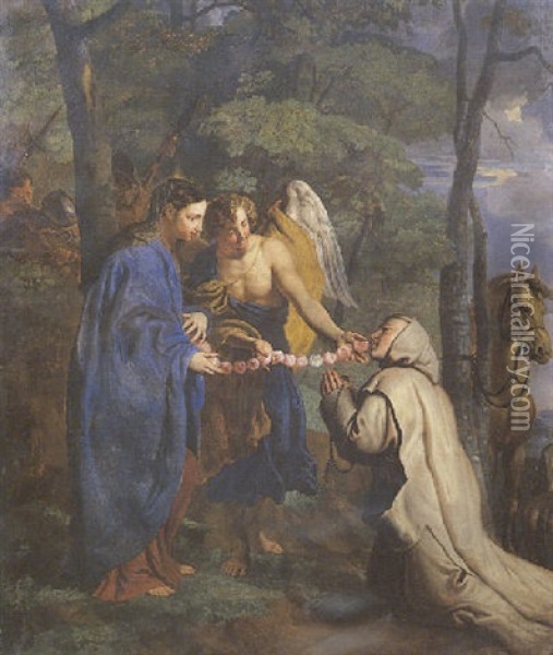 La Vision De Saint Bruno Oil Painting - Erasmus Quellinus II