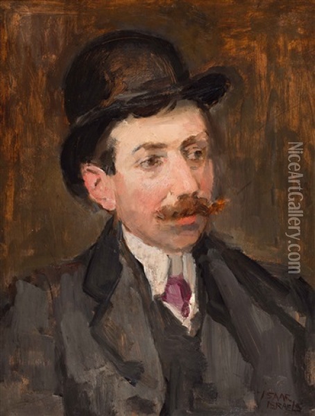 Portrait Of Mr. Hecht Oil Painting - Isaac Israels