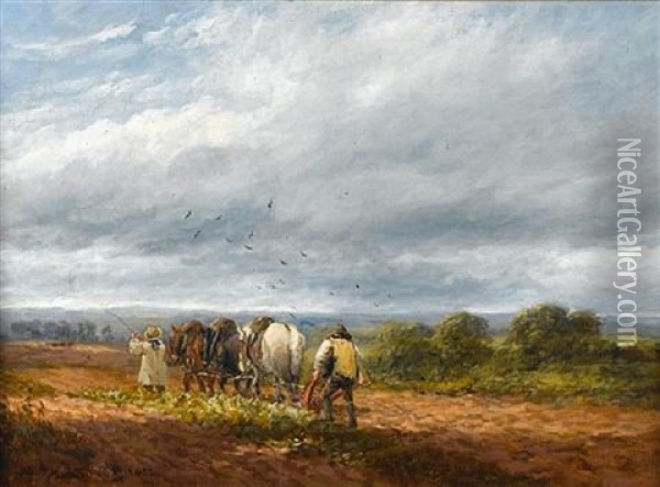 The Old Holyhead Road Oil Painting - David Cox the Elder