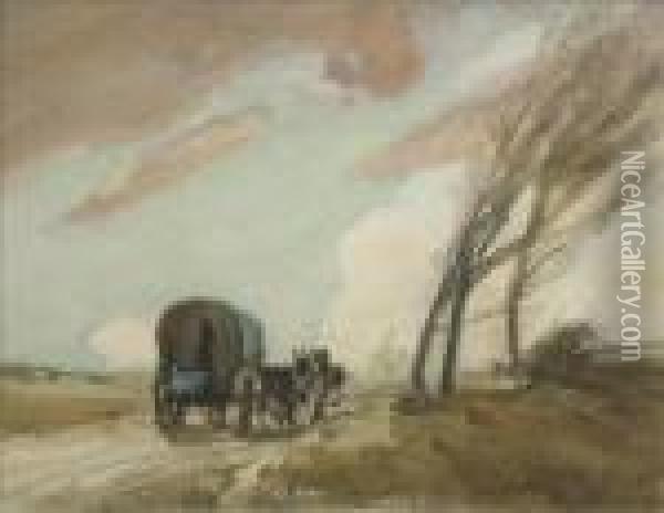 Out In Rough Weather Oil Painting - William Tatton Winter