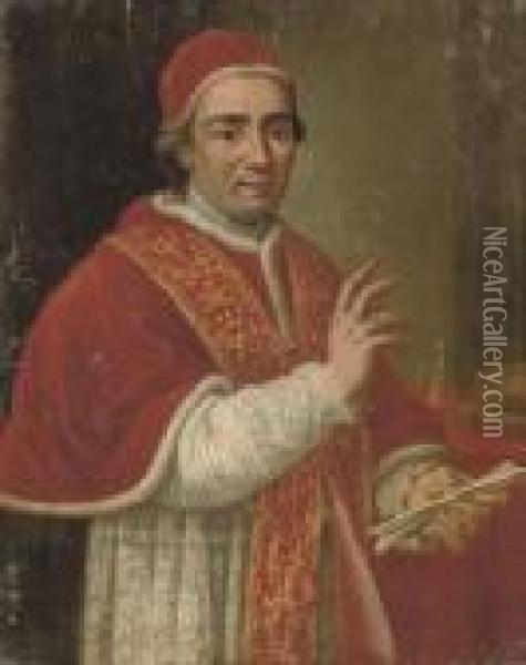 Portrait Of A Cardinal Oil Painting - Anton Raphael Mengs