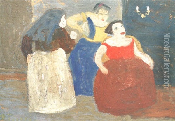 Mala Vida (panico) Oil Painting - Pedro Figari