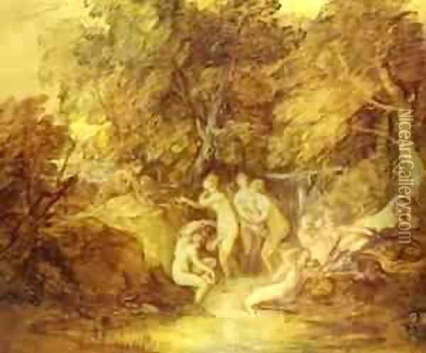 Diana And Actaeon 1785 Oil Painting - Thomas Gainsborough