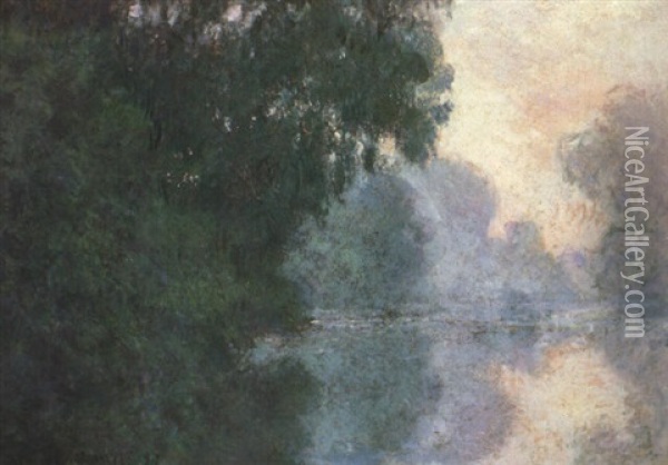 Matine Sur La Seine, Effet De Brume Oil Painting - Claude Monet