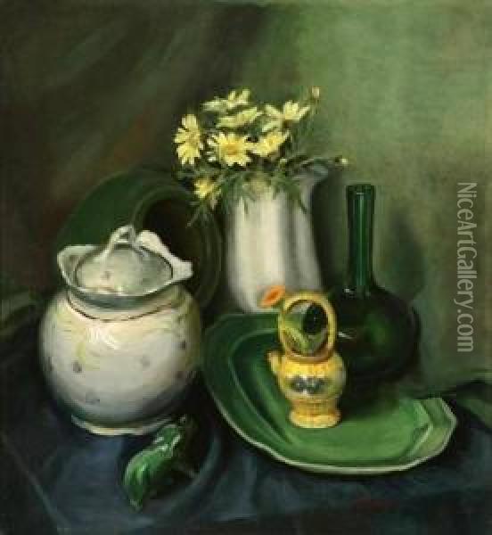 Floral Still Life Oil Painting - Alice Brown Chittenden
