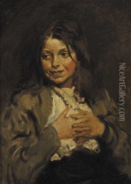 The Beggar Girl Oil Painting - Sir William Orpen