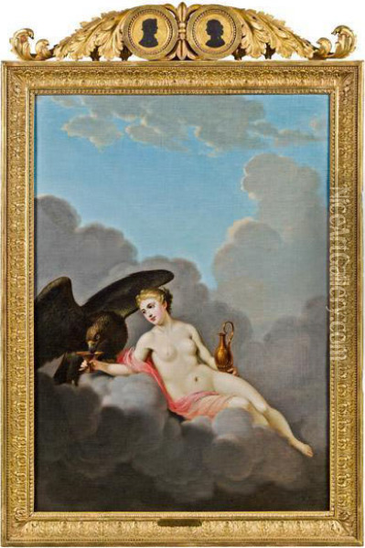 Hebe Und Der Adler Des Jupiter Oil Painting - Friedrich Heinrich Fuger