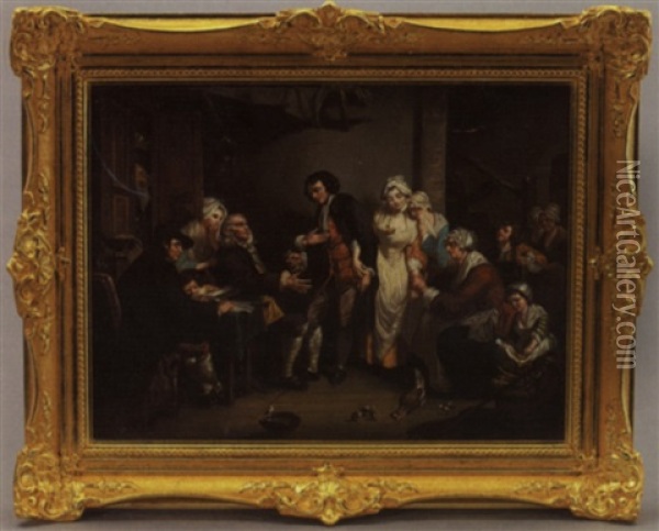 Marriage Of A Village Bride Oil Painting - Jean Baptiste Greuze
