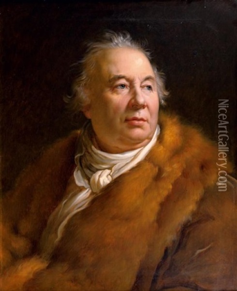 Portrait De Jean-francois Ducis, Membre De L'academie Francaise Oil Painting - Francois Pascal Simon Gerard