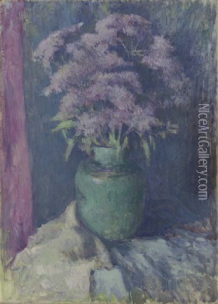 Joe Pye Weed Oil Painting - Edmund William Greacen